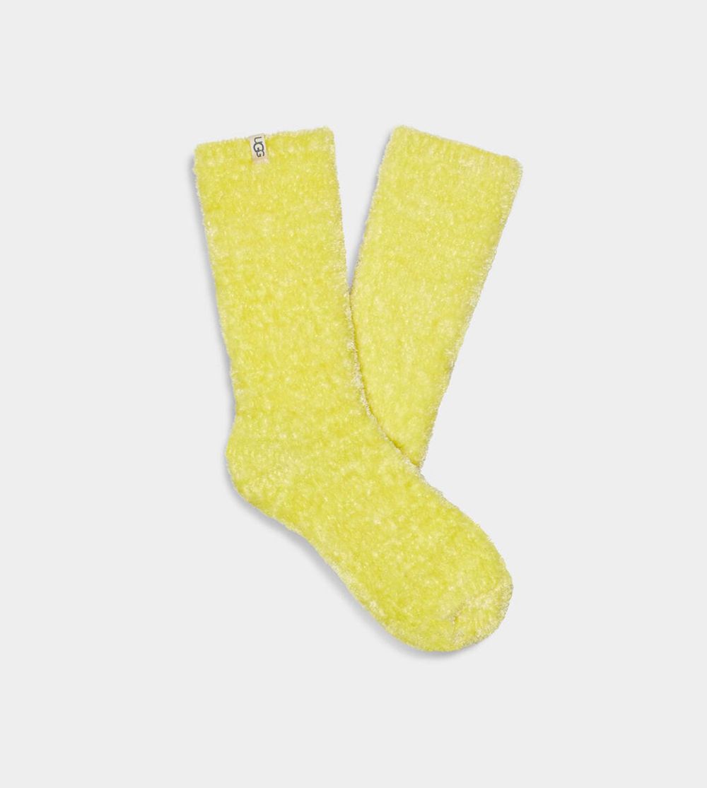 Ugg Pride Leda Cozy - Mens Socks - Yellow - NZ (4137XSZJD)